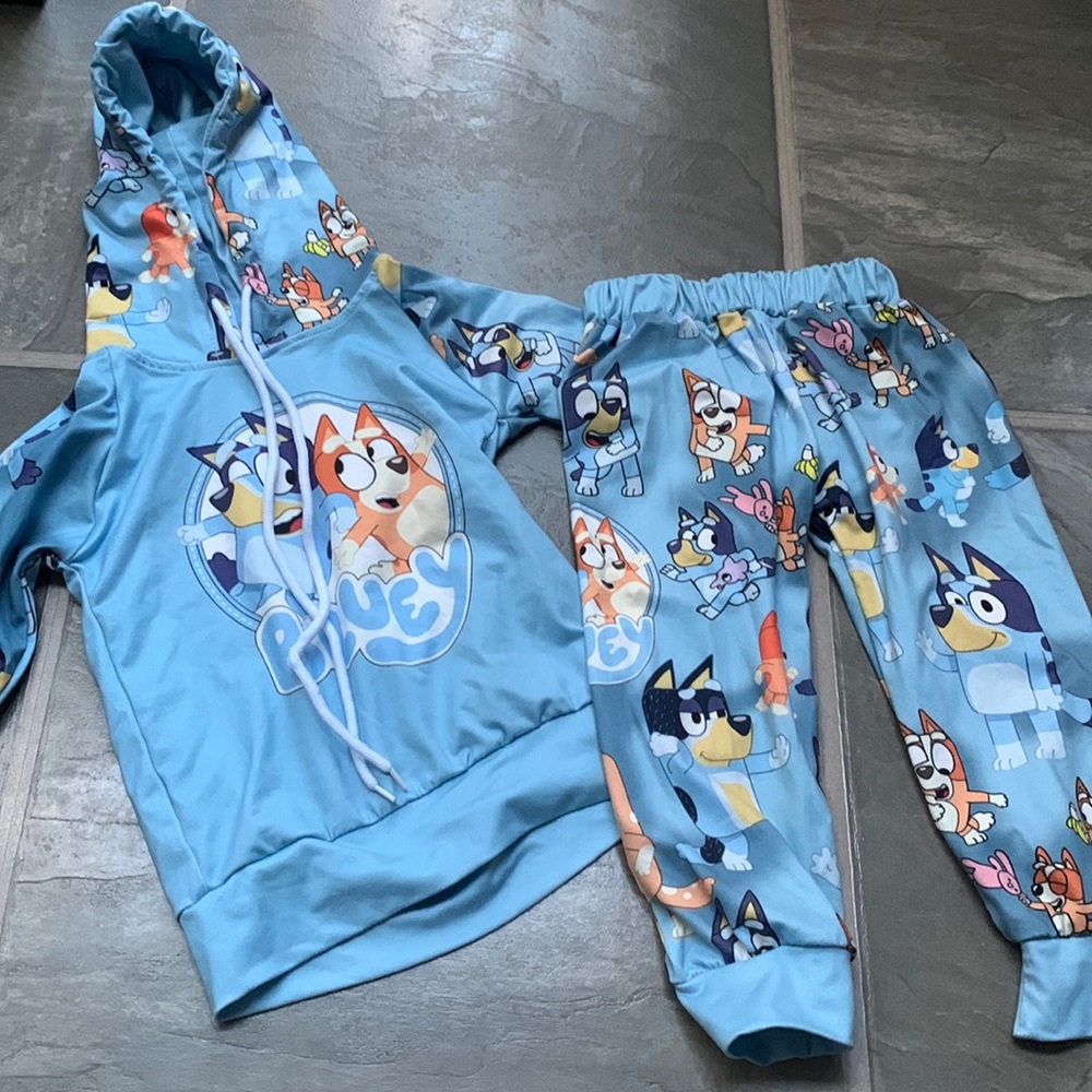 12-18M bluey matching set baby outfit